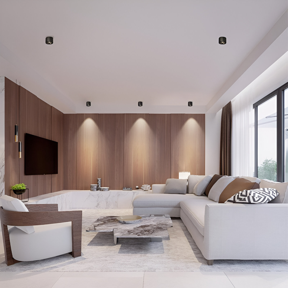 Moderne Zylindrische LED Downlight - Deckenleuchte mit Einstellbarer Helligkeit