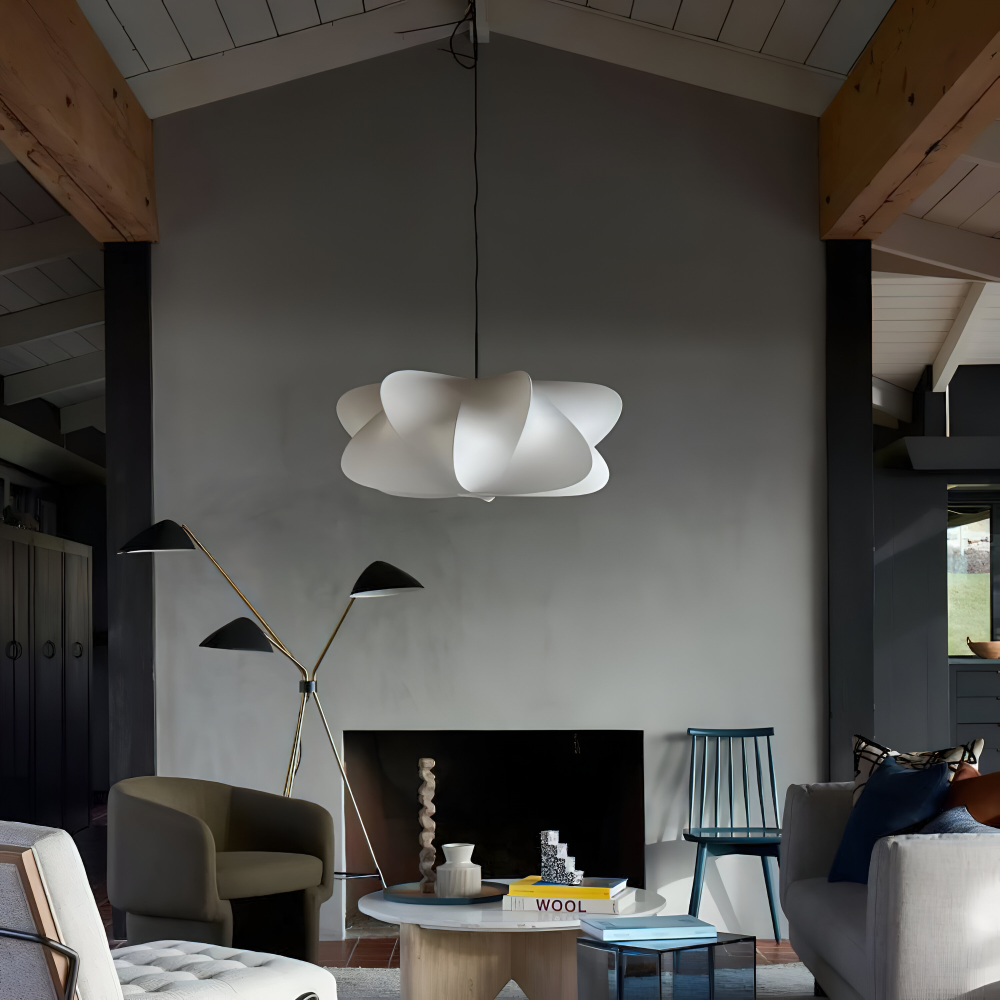 Moderne Wabi Sabi Pendelleuchte - Geometrische Japanische Stil Hängeleuchte