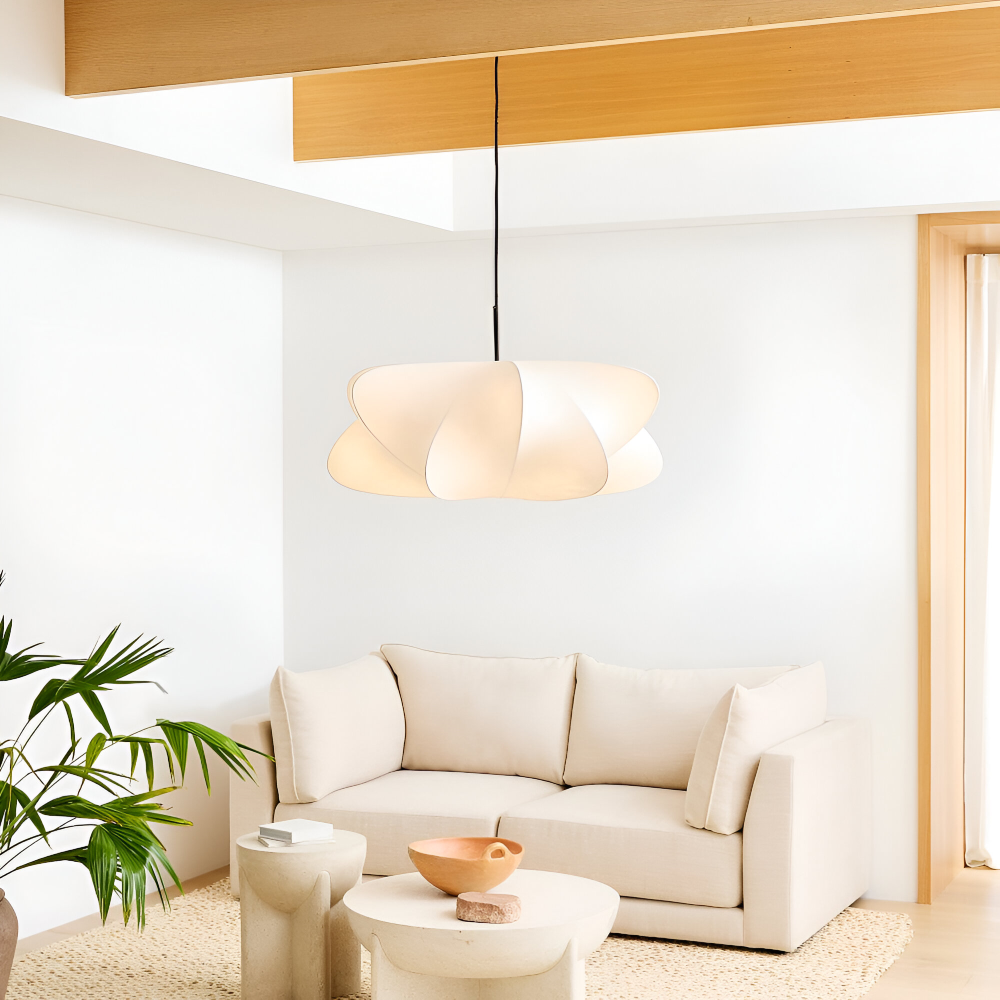 Moderne Wabi Sabi Pendelleuchte - Geometrische Japanische Stil Hängeleuchte