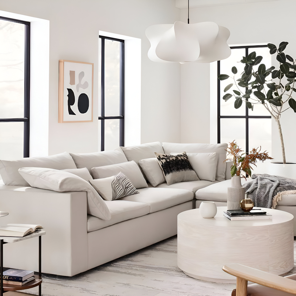 Moderne Wabi Sabi Pendelleuchte - Geometrische Japanische Stil Hängeleuchte