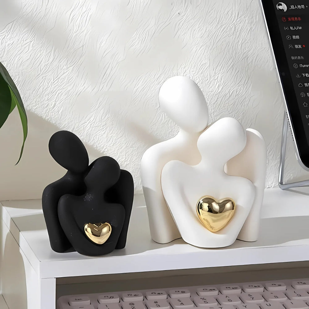 Moderne Abstrakte Harz-Figur 12x20 cm – Minimalistische Skulptur für Wohnräume 3