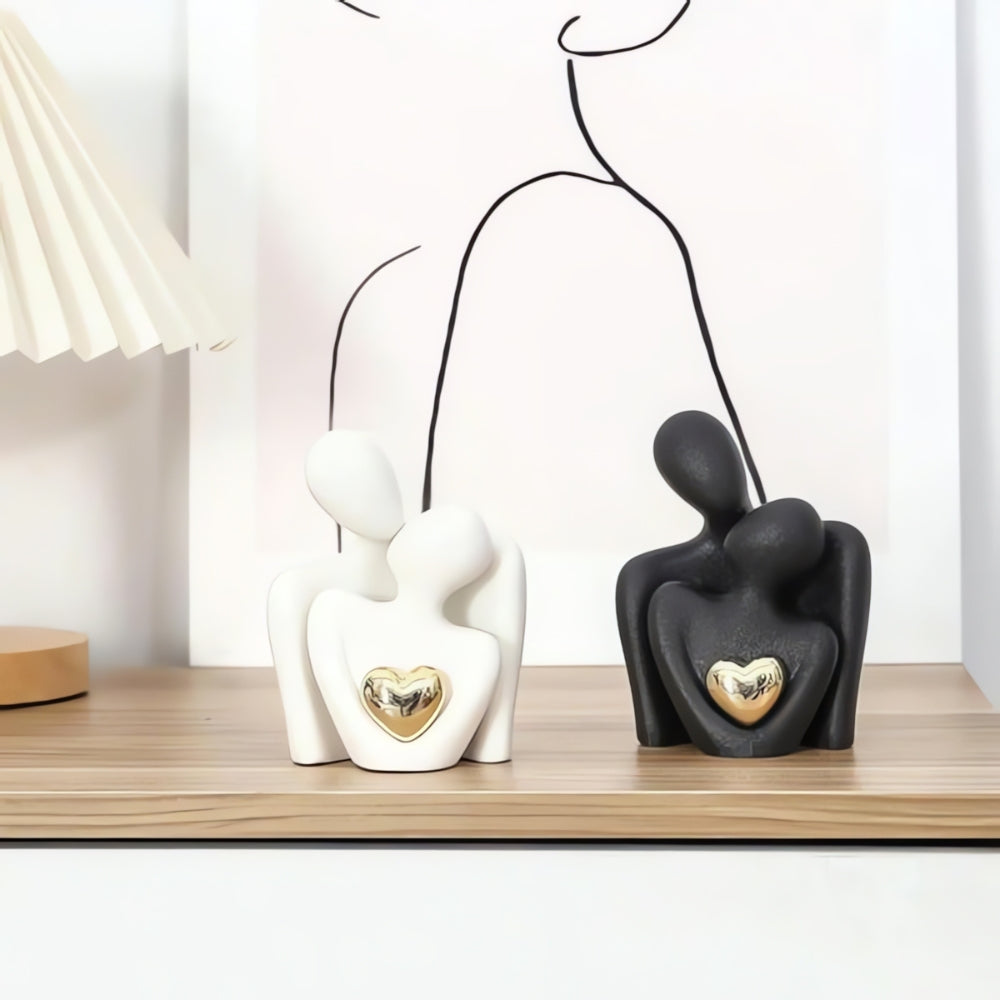 Moderne Abstrakte Harz-Figur 12x20 cm – Minimalistische Skulptur für Wohnräume 4
