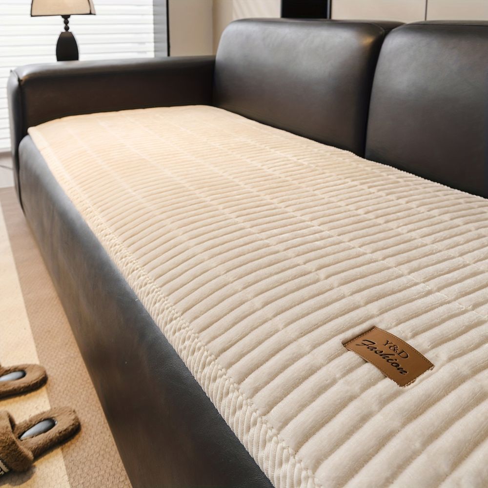Moderne Gesteppte Sofabezug - Weiche Mikrofaser Husse in Stilvollem Design für Sessel und Sofas 0