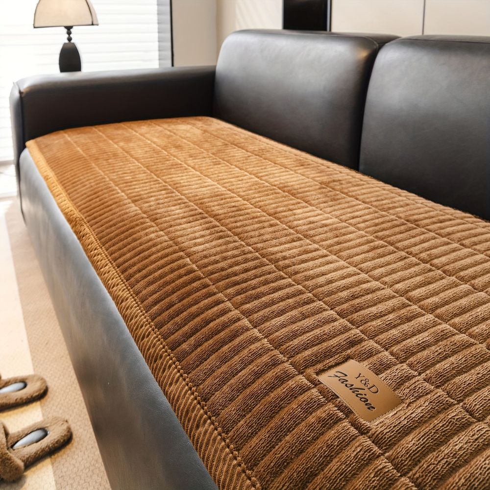 Moderne Gesteppte Sofabezug - Weiche Mikrofaser Husse in Stilvollem Design für Sessel und Sofas 3