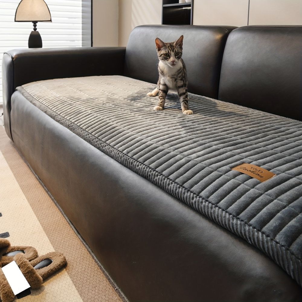 Moderne Gesteppte Sofabezug - Weiche Mikrofaser Husse in Stilvollem Design für Sessel und Sofas 4