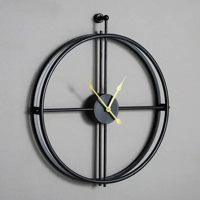 Moderne Künstlerische Wanduhr aus Holz und Metall - Großes Design für Stilvollen Wohnraum 3