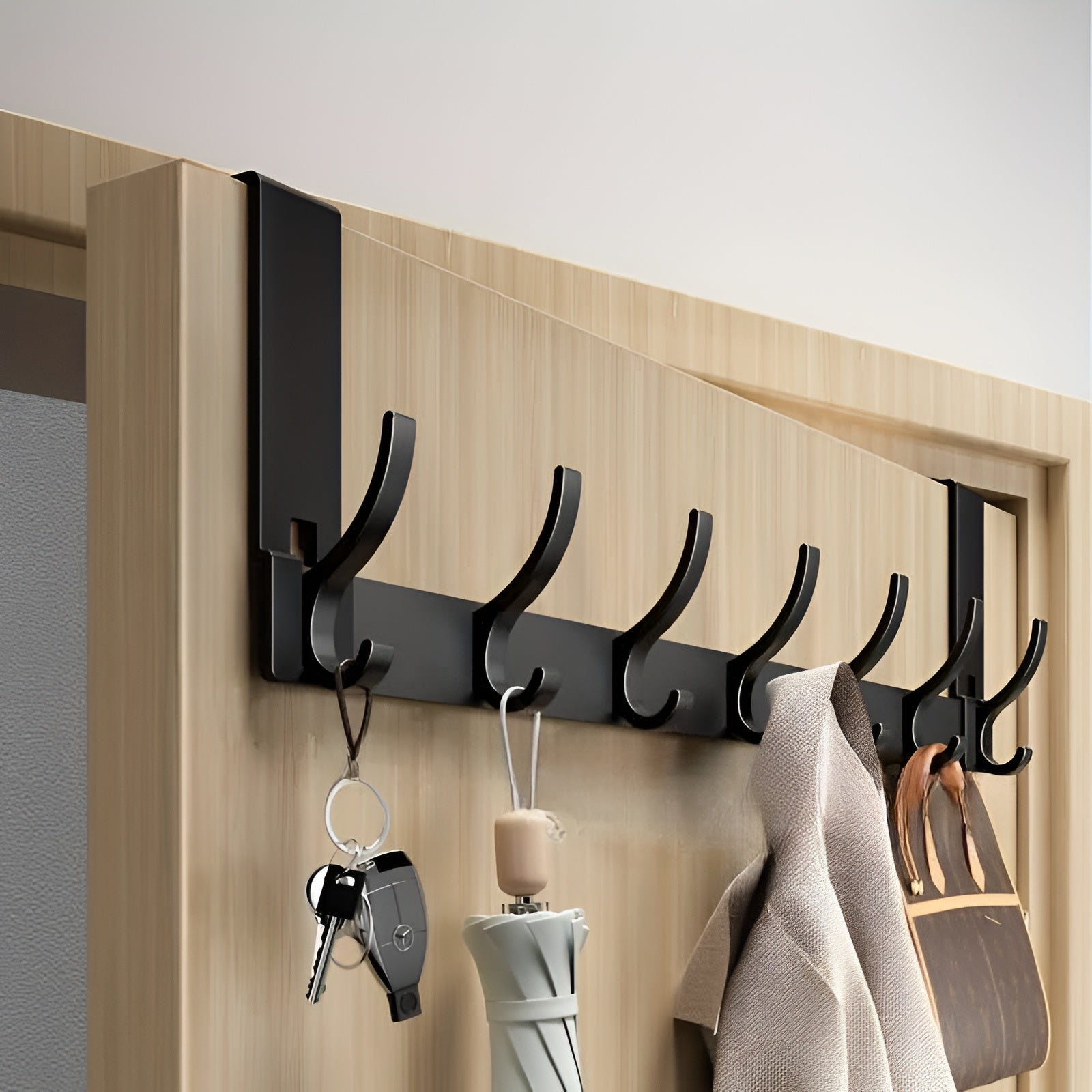 Moderne Minimalistische Türhaken - Aluminium Platzsparende Haken für Türdekoration