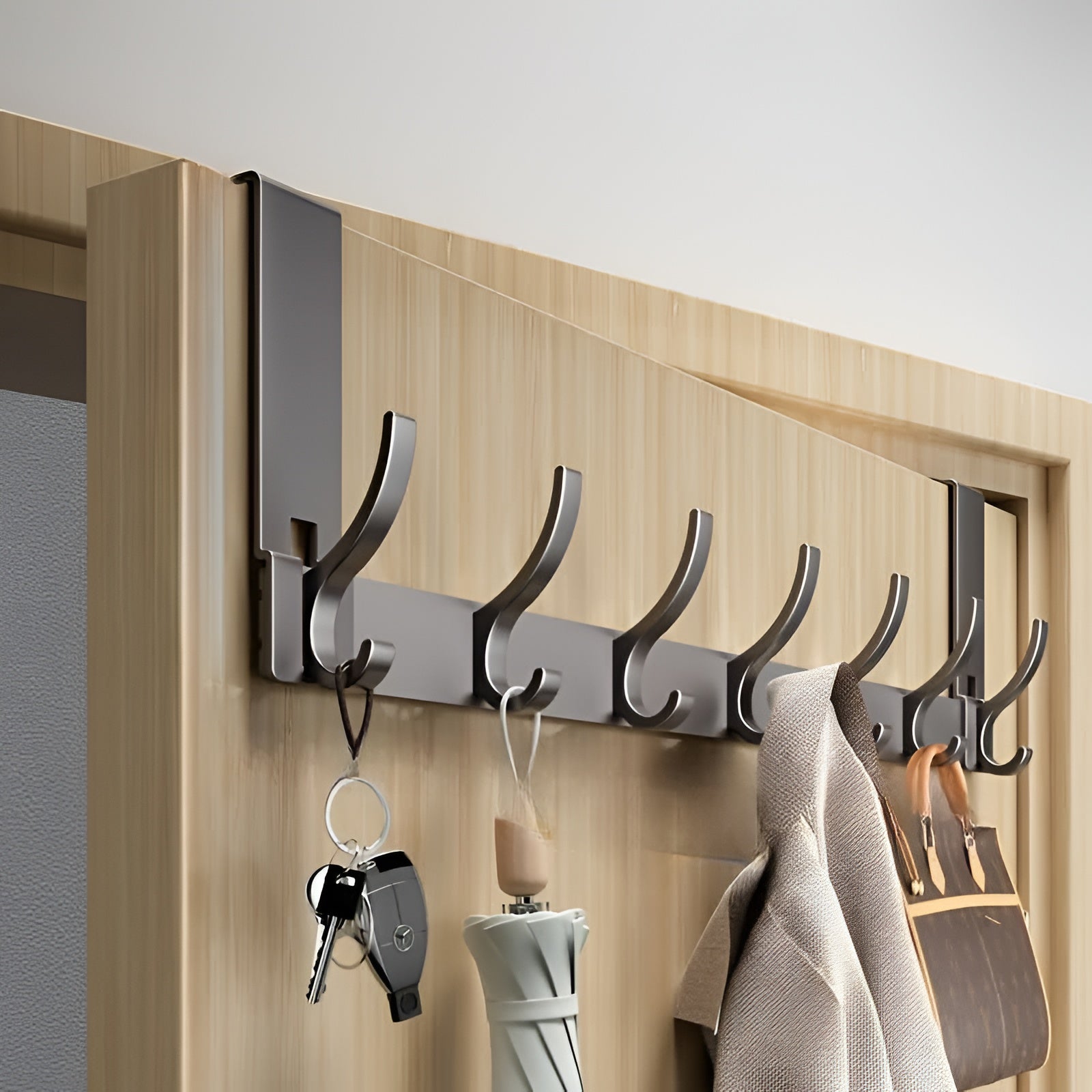 Moderne Minimalistische Türhaken - Aluminium Platzsparende Haken für Türdekoration