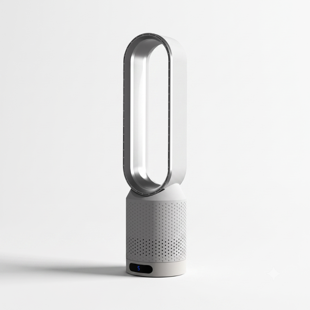 Moderner Flügelloser Luftkühler 3-in-1 – Kompakte LED-Oszillation für Schlafzimmer und Wohnzimmer