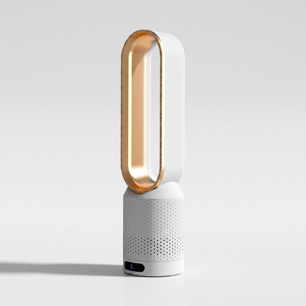Moderner Flügelloser Luftkühler 3-in-1 – Kompakte LED-Oszillation für Schlafzimmer und Wohnzimmer