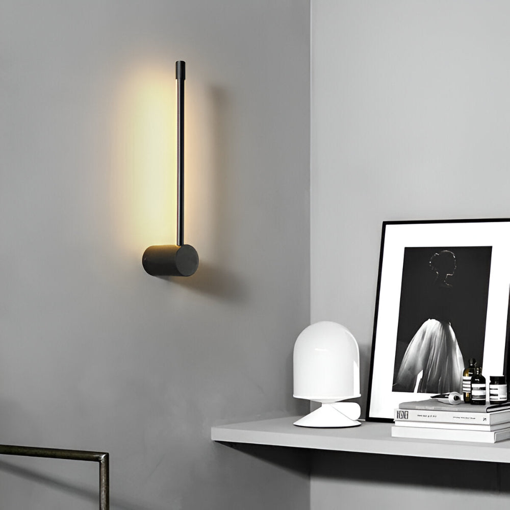 ModiStrip Wandleuchte - Minimalistische Schwarze Linien Wandleuchte Innen - LED Beleuchtung