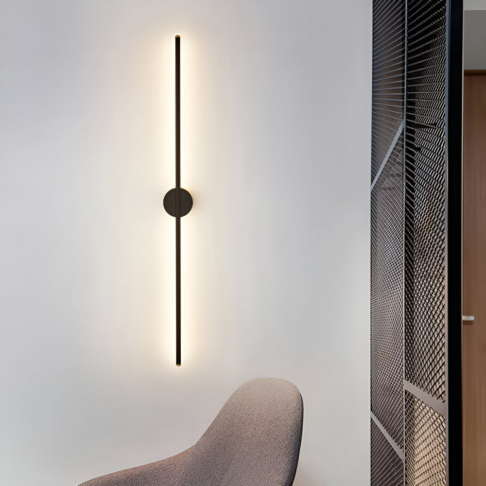 ModiStrip Wandleuchte - Minimalistische Schwarze Linien Wandleuchte Innen - LED Beleuchtung