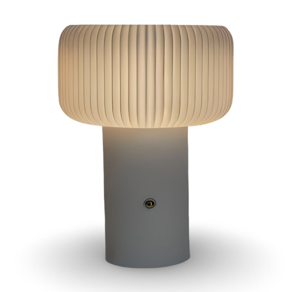 Mush Tischlampe - Stilvolles Geripptes Pilz Nachtlicht - Farbwechselnde Lampe