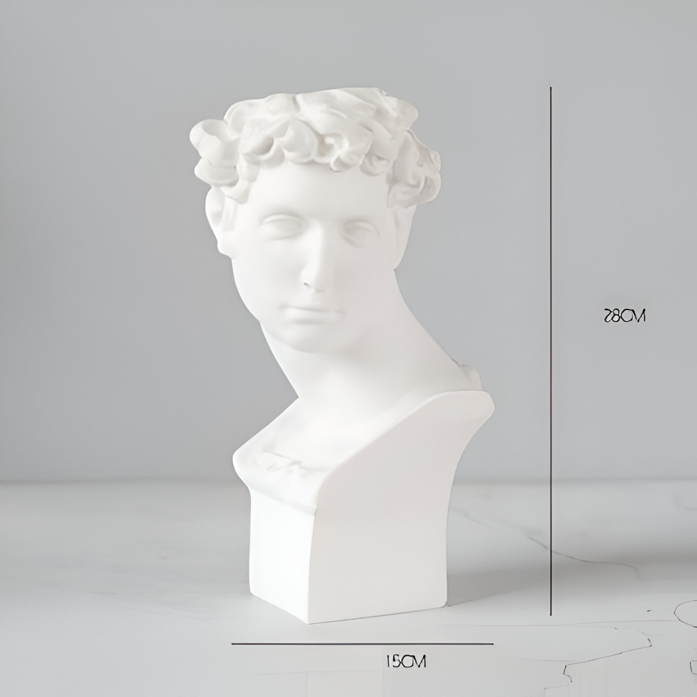 Mythischer Blumentopf - Griechischer Kopf Übertopf - Gesicht Pflanztopf - Griechischer Kopf Statue