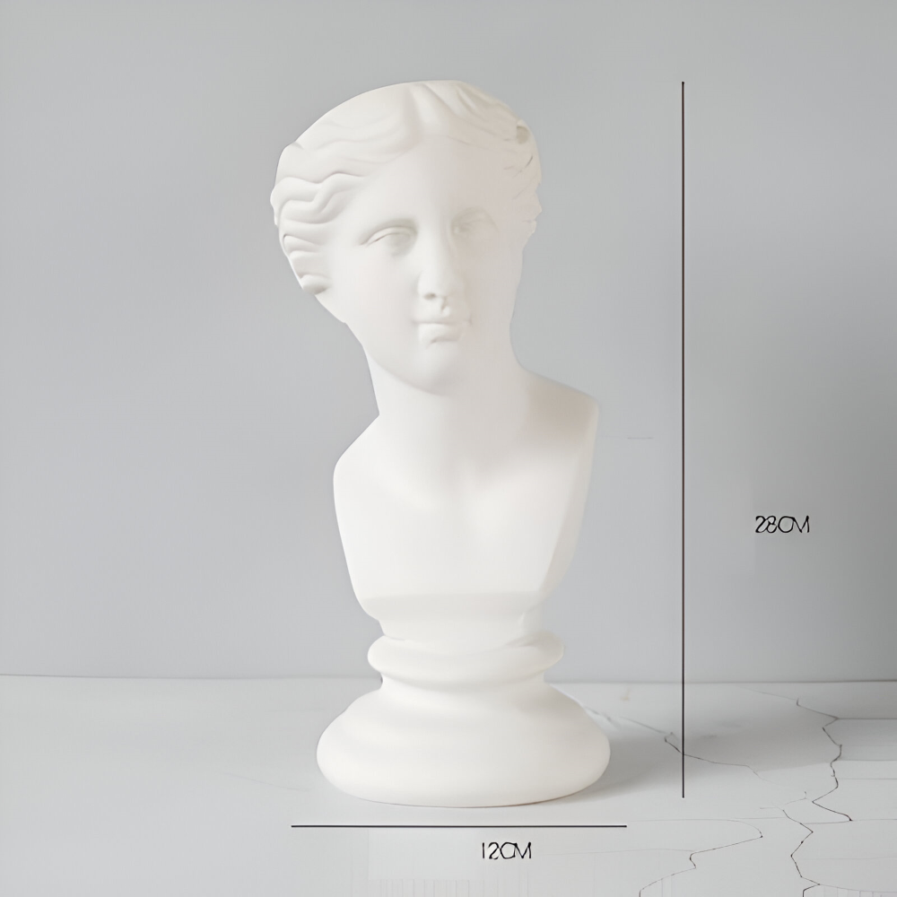 Mythischer Blumentopf - Griechischer Kopf Übertopf - Gesicht Pflanztopf - Griechischer Kopf Statue