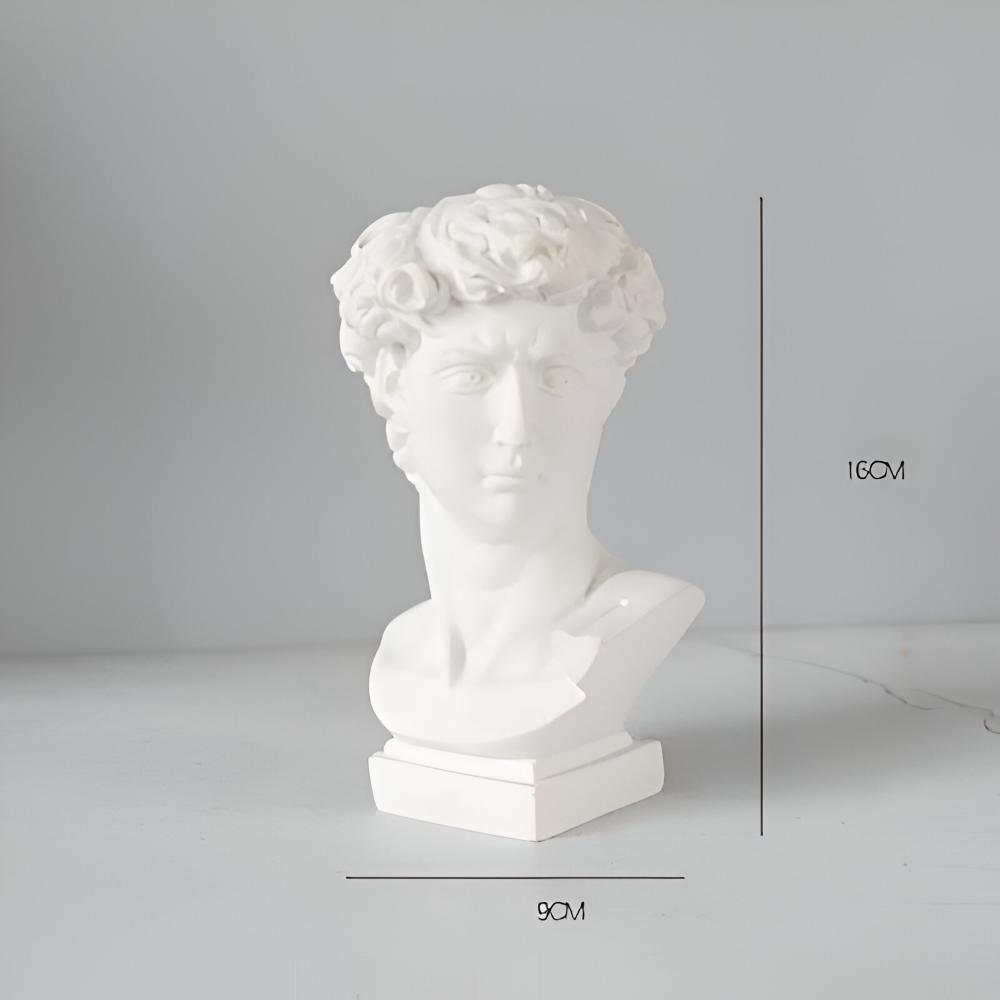 Mythischer Blumentopf - Griechischer Kopf Übertopf - Gesicht Pflanztopf - Griechischer Kopf Statue