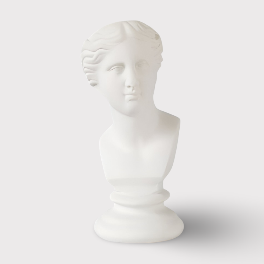 Mythischer Blumentopf - Griechischer Kopf Übertopf - Gesicht Pflanztopf - Griechischer Kopf Statue
