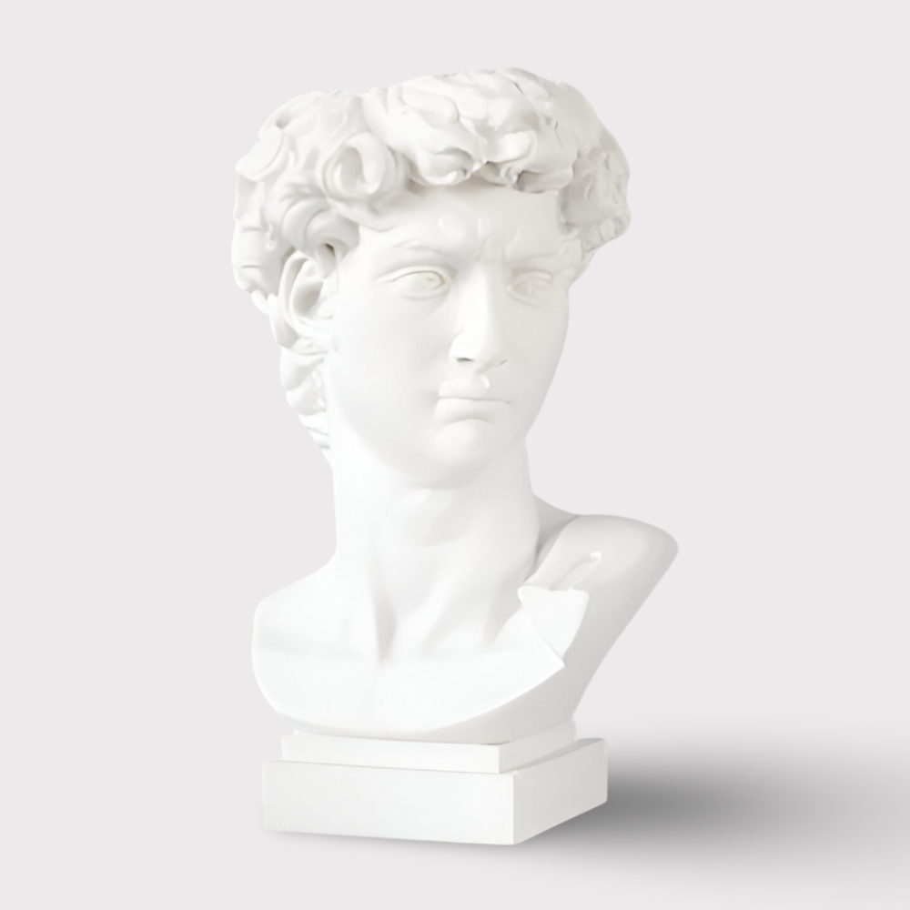 Mythischer Blumentopf - Griechischer Kopf Übertopf - Gesicht Pflanztopf - Griechischer Kopf Statue