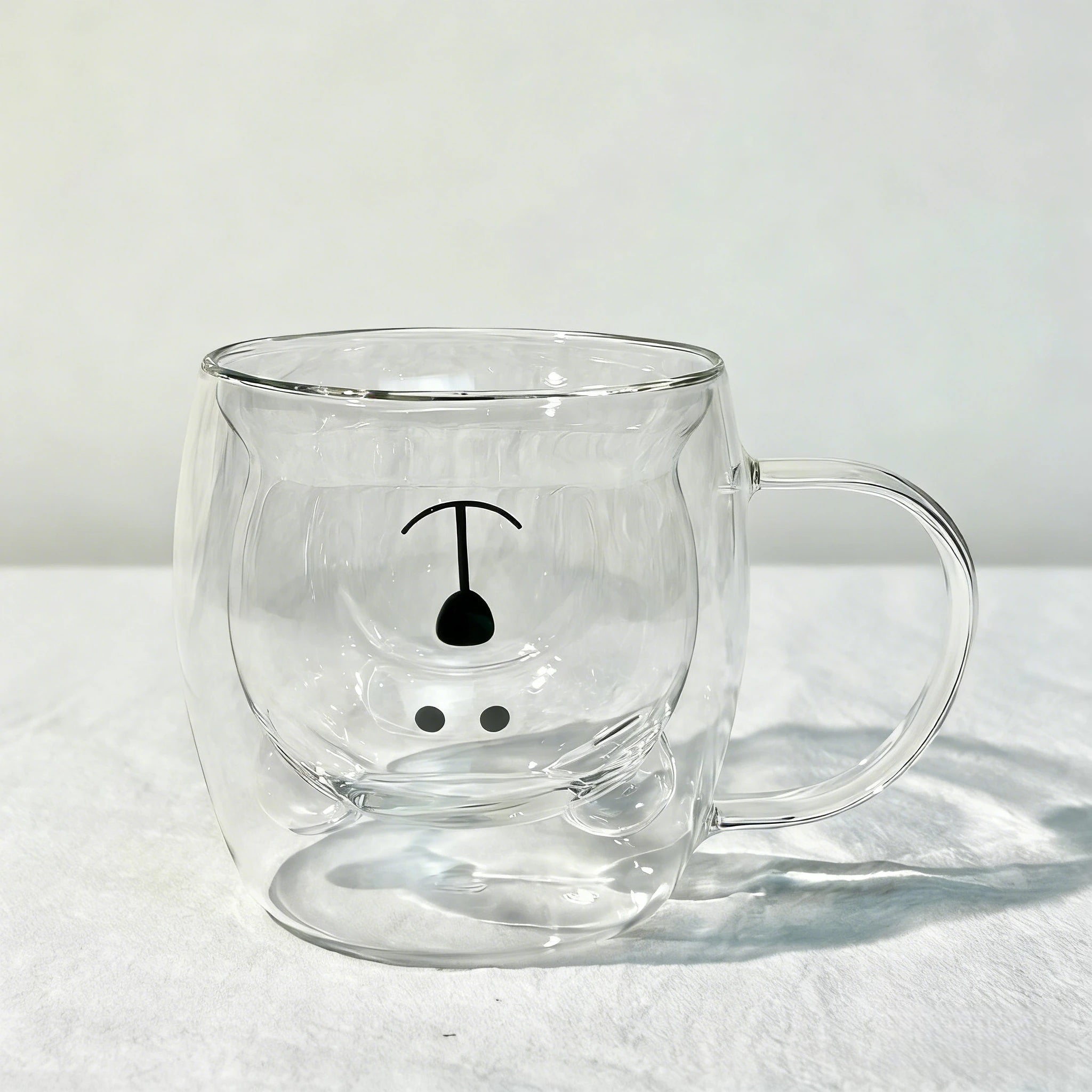 Niedliche Doppelwandige Kaffeetasse - Borosilikatglas mit Bärenmotiv für Eiskaffee und Milchtee 4