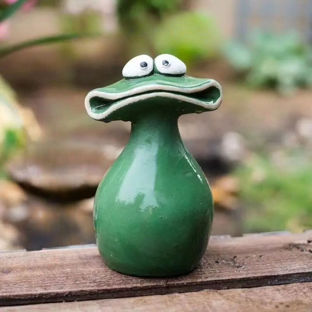 Niedlicher Frosch Garten Ornament - Kreatives Tierdesign für Hof und Garten