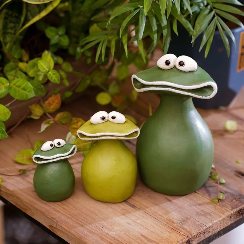 Niedlicher Frosch Garten Ornament - Kreatives Tierdesign für Hof und Garten 2