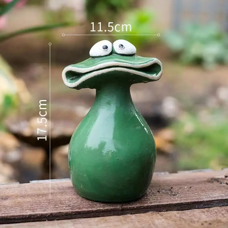 Niedlicher Frosch Garten Ornament - Kreatives Tierdesign für Hof und Garten 6