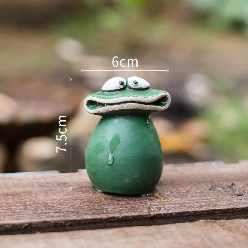 Niedlicher Frosch Garten Ornament - Kreatives Tierdesign für Hof und Garten 7