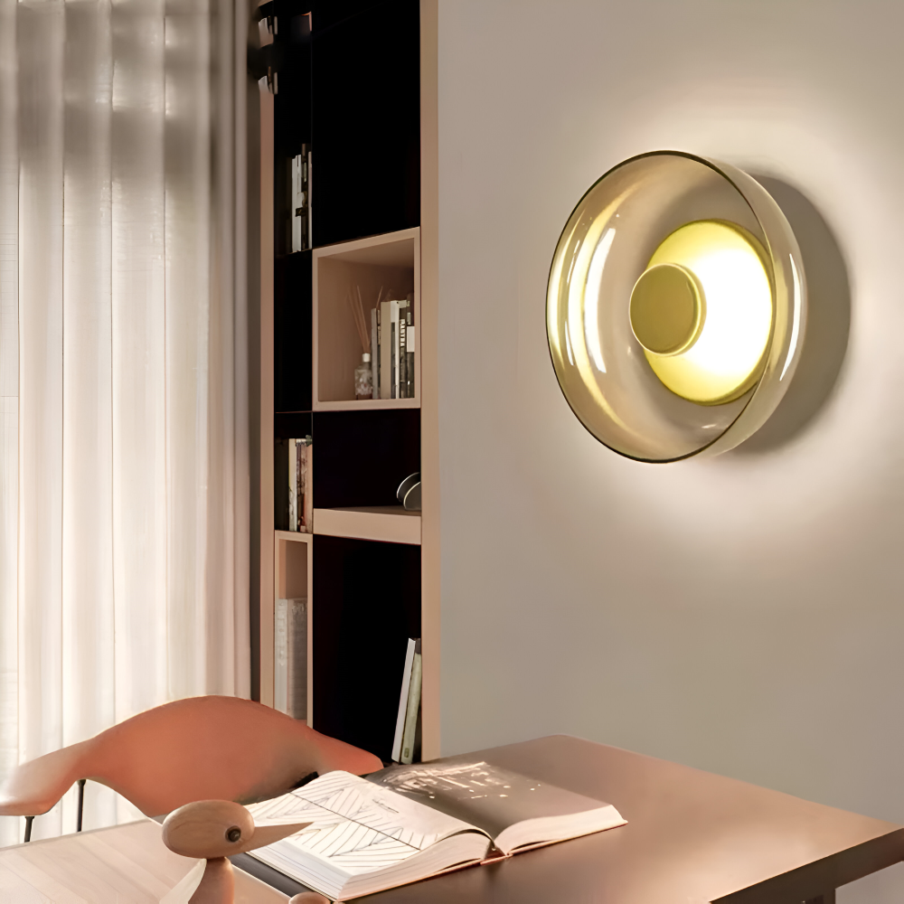 NordBowl Wandleuchte - Rund Nordic Lighting - Glasschale Wandlampe