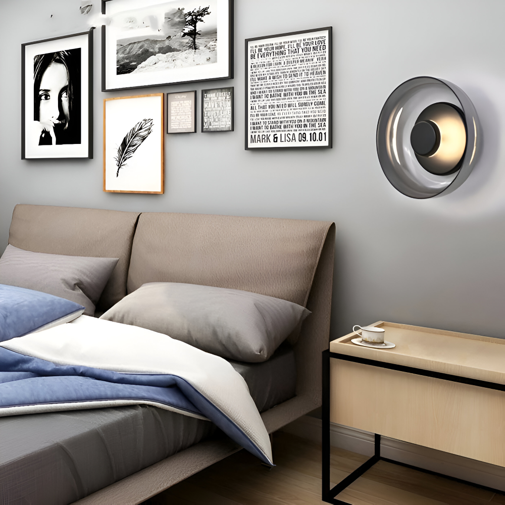 NordBowl Wandleuchte - Rund Nordic Lighting - Glasschale Wandlampe