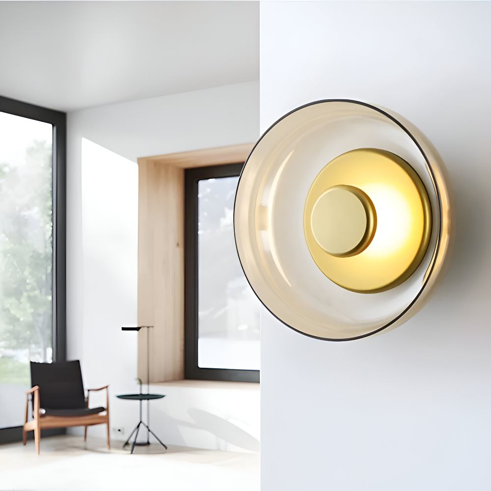 NordBowl Wandleuchte - Rund Nordic Lighting - Glasschale Wandlampe