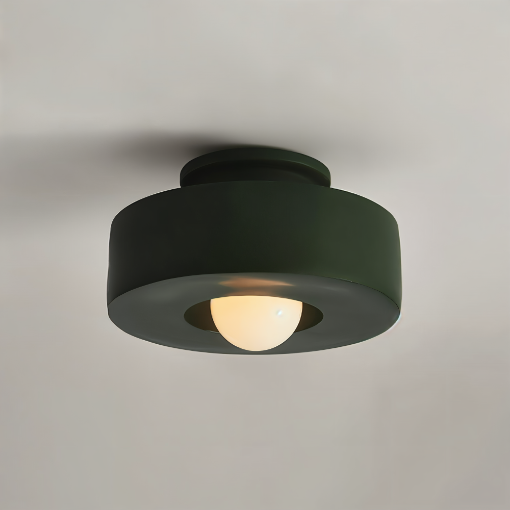 Nordische Deckenleuchte - LED Runde Licht Decke - Harz Semi Flush Beleuchtung