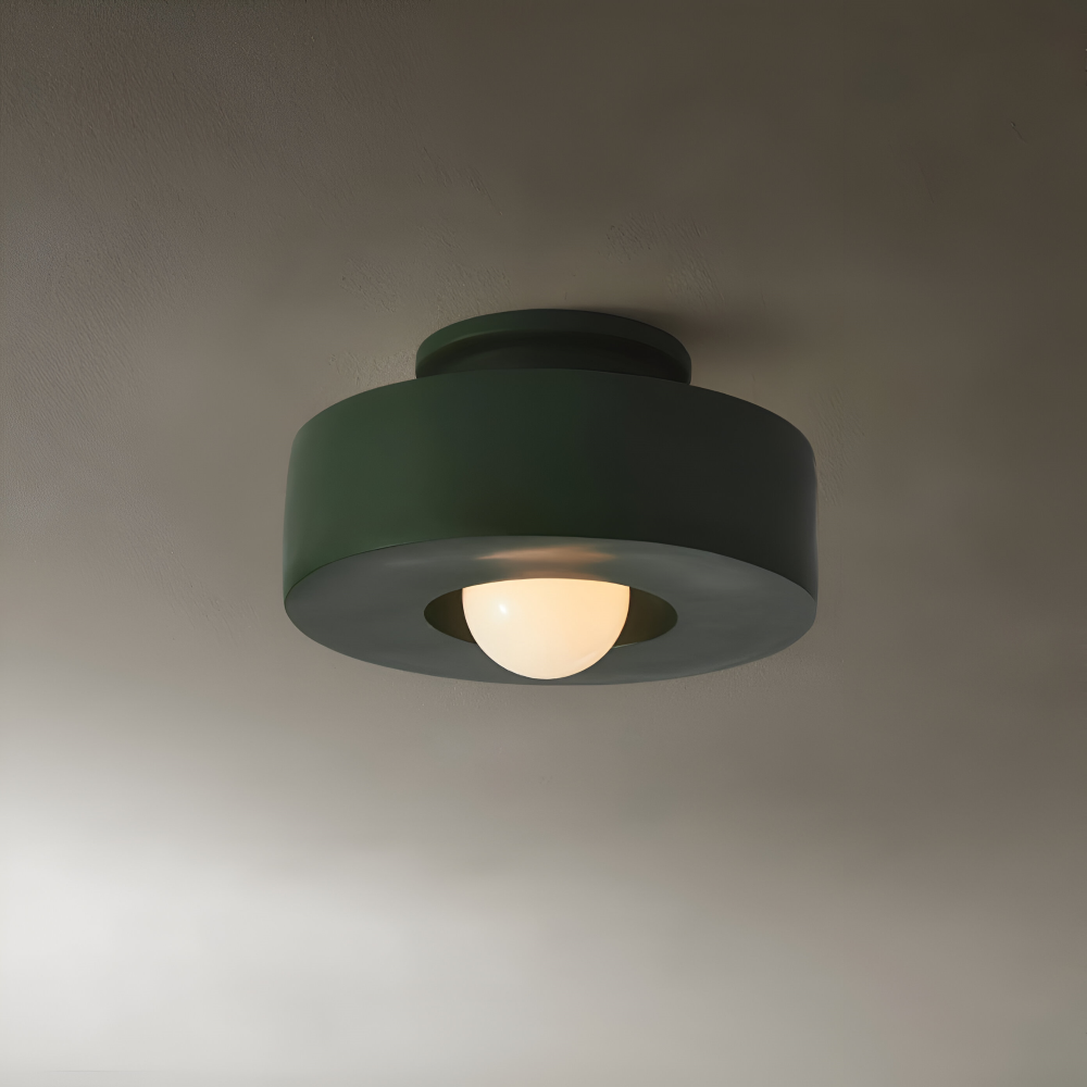 Nordische Deckenleuchte - LED Runde Licht Decke - Harz Semi Flush Beleuchtung