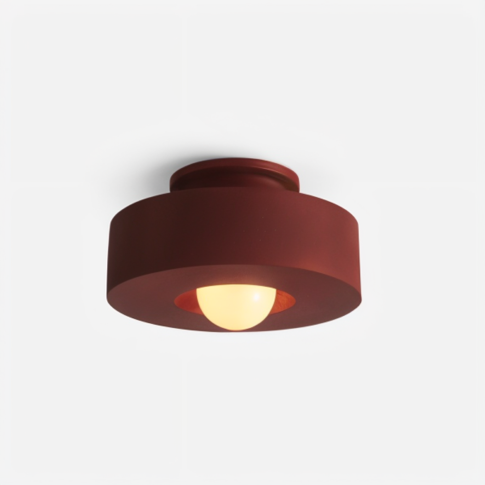 Nordische Deckenleuchte - LED Runde Licht Decke - Harz Semi Flush Beleuchtung
