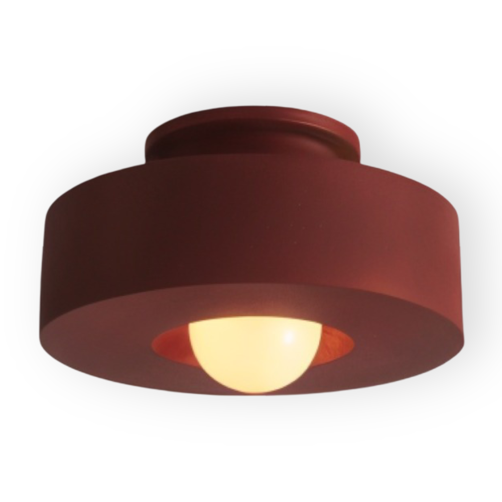 Nordische Deckenleuchte - LED Runde Licht Decke - Harz Semi Flush Beleuchtung