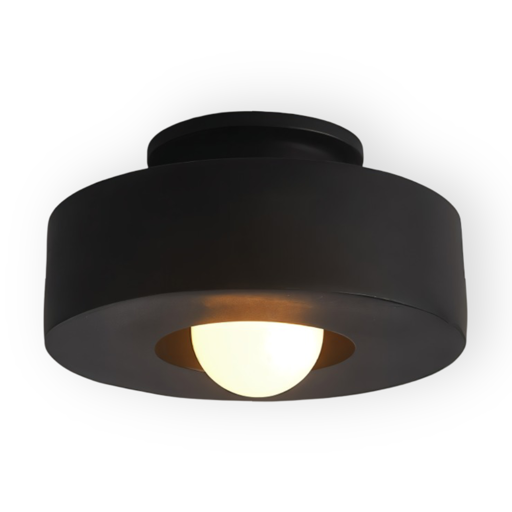 Nordische Deckenleuchte - LED Runde Licht Decke - Harz Semi Flush Beleuchtung