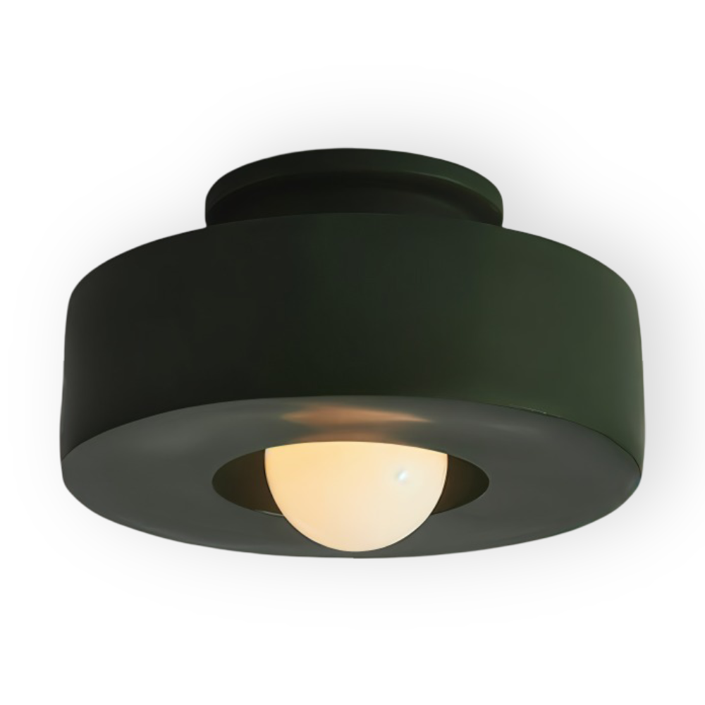Nordische Deckenleuchte - LED Runde Licht Decke - Harz Semi Flush Beleuchtung