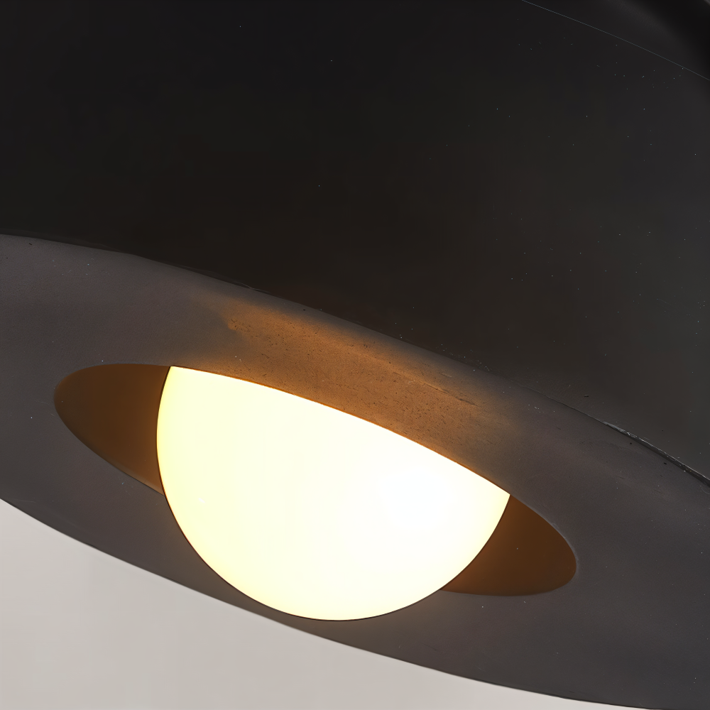 Nordische Deckenleuchte - LED Runde Licht Decke - Harz Semi Flush Beleuchtung
