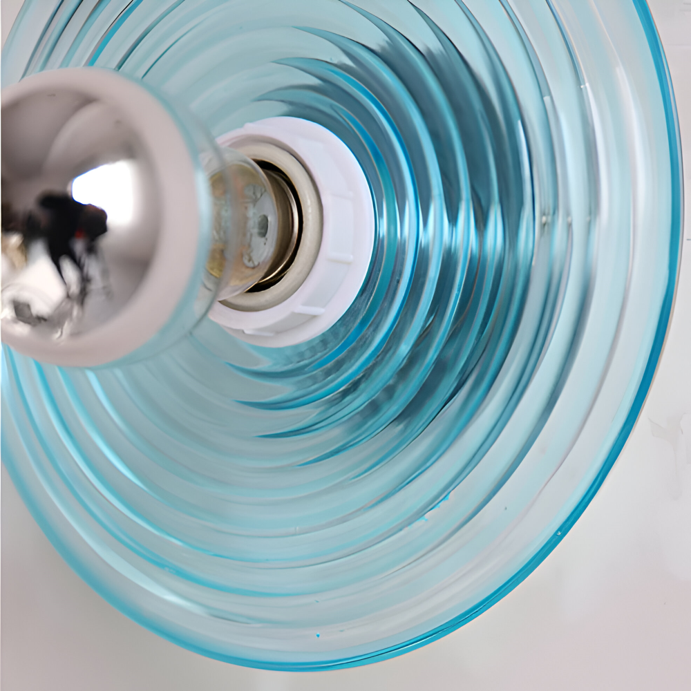 Nordic Ripple - Nordische Corrugated Glass Wandleuchte - Runde Wasser Effekt Ripple Beleuchtung