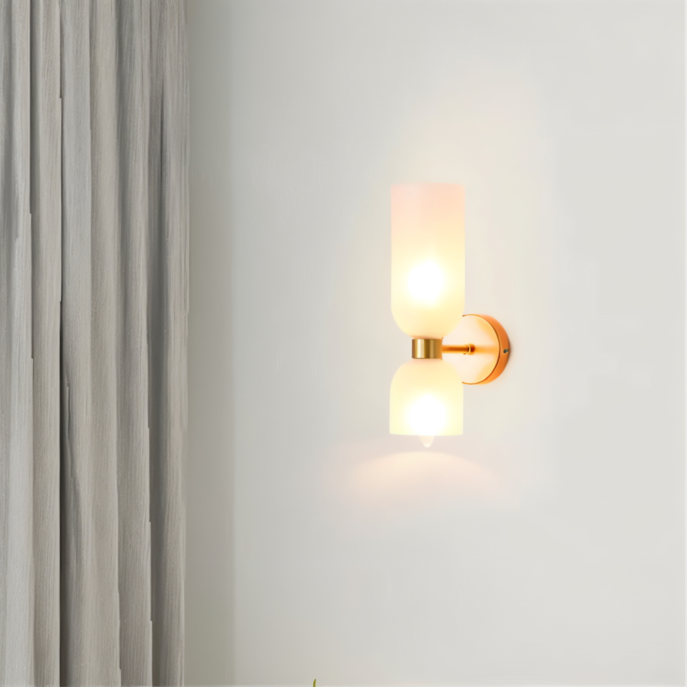 Nordic Updown Wandleuchte - Glas Wandleuchte - Flur Wandleuchte Design - Moderne Wandleuchten LED