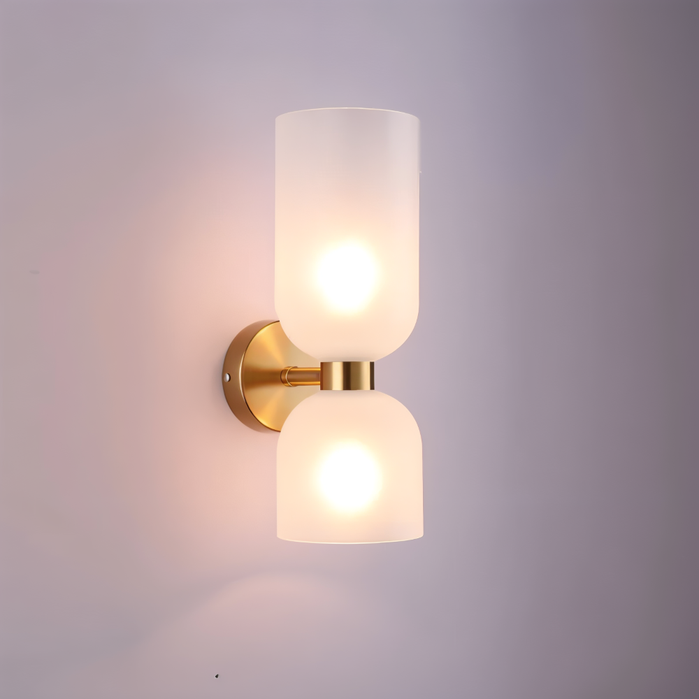 Nordic Updown Wandleuchte - Glas Wandleuchte - Flur Wandleuchte Design - Moderne Wandleuchten LED
