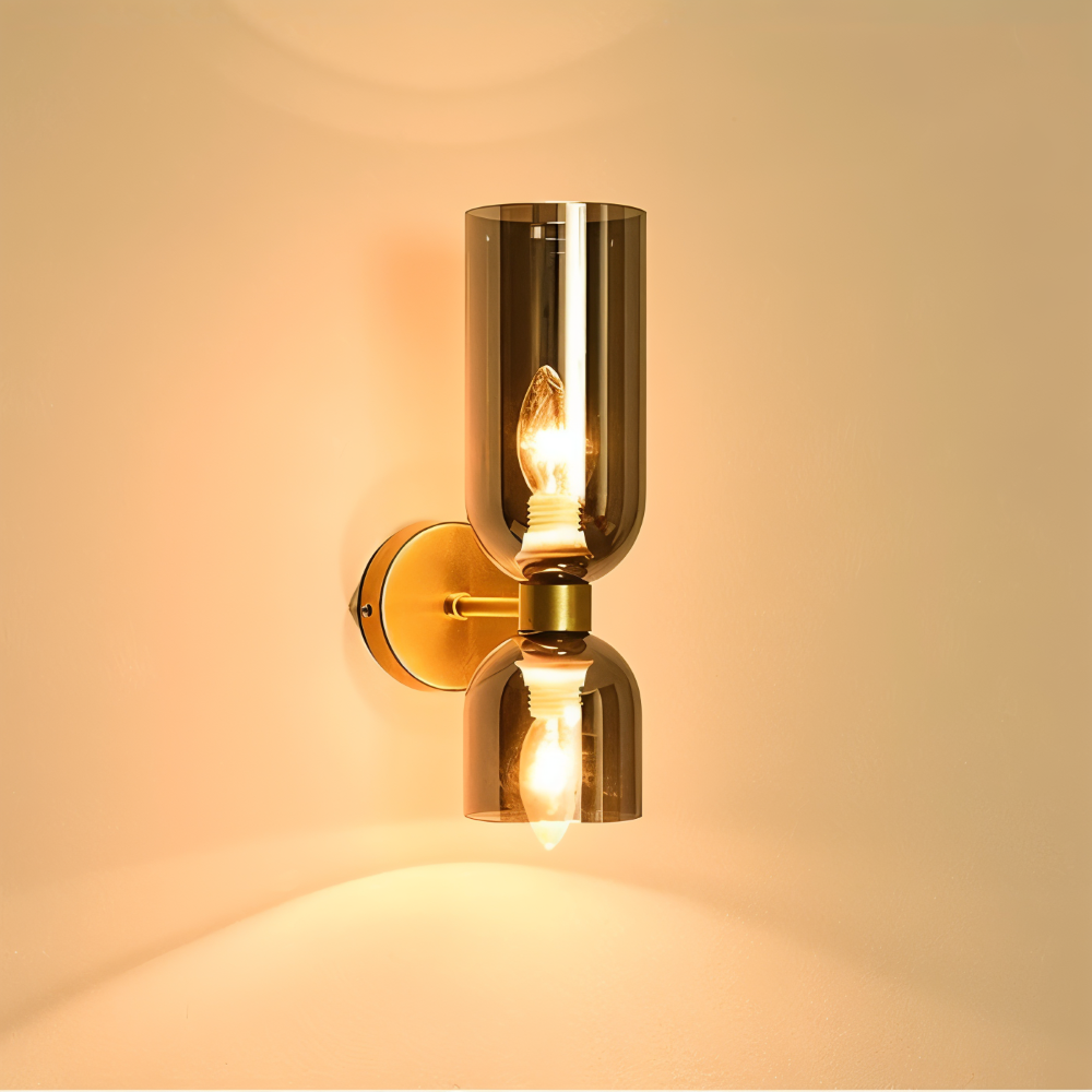 Nordic Updown Wandleuchte - Glas Wandleuchte - Flur Wandleuchte Design - Moderne Wandleuchten LED