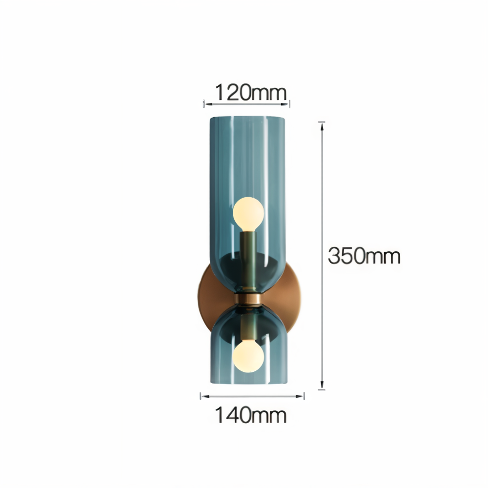 Nordic Updown Wandleuchte - Glas Wandleuchte - Flur Wandleuchte Design - Moderne Wandleuchten LED