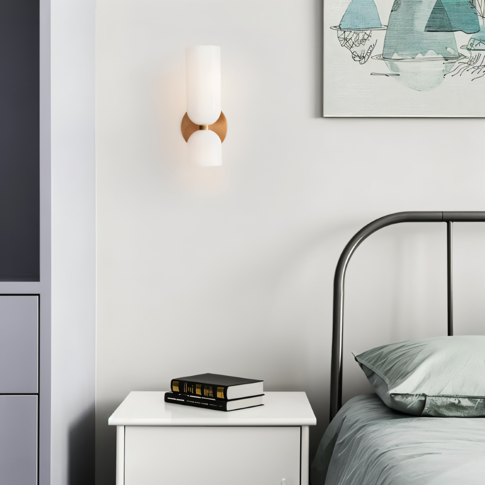 Nordic Updown Wandleuchte - Glas Wandleuchte - Flur Wandleuchte Design - Moderne Wandleuchten LED