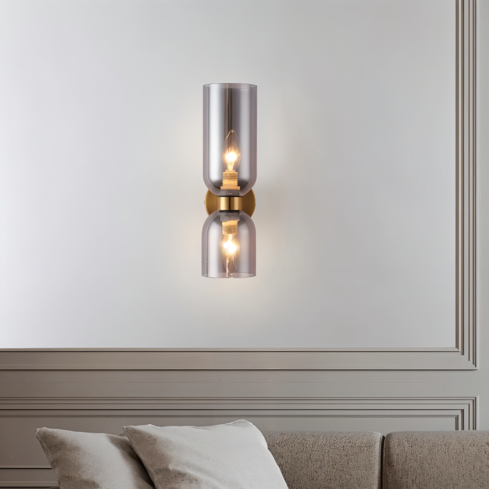 Nordic Updown Wandleuchte - Glas Wandleuchte - Flur Wandleuchte Design - Moderne Wandleuchten LED