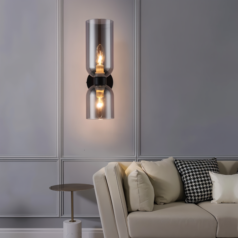 Nordic Updown Wandleuchte - Glas Wandleuchte - Flur Wandleuchte Design - Moderne Wandleuchten LED