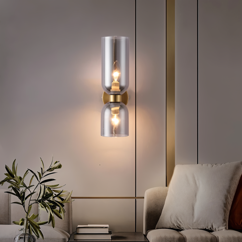 Nordic Updown Wandleuchte - Glas Wandleuchte - Flur Wandleuchte Design - Moderne Wandleuchten LED