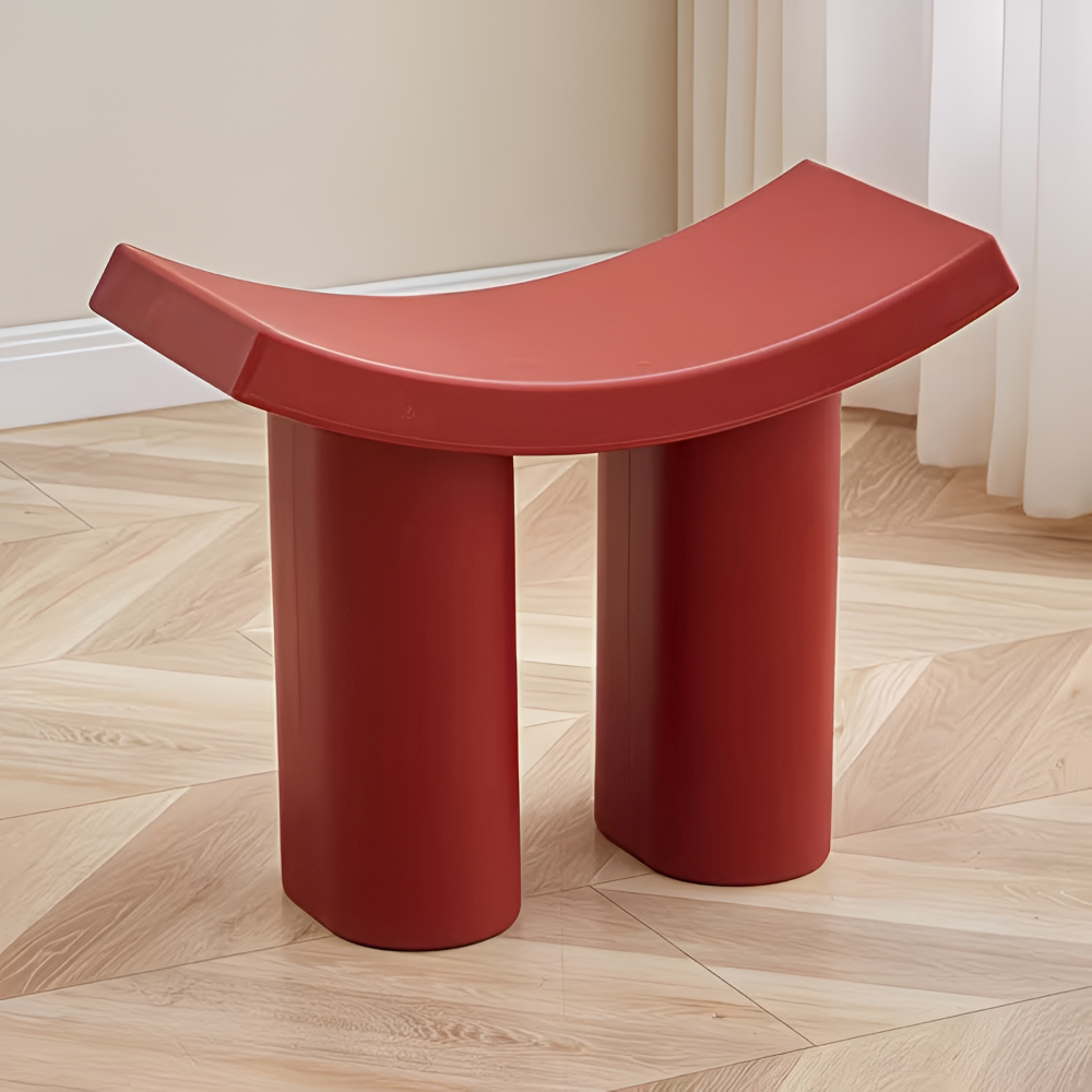 Nordic Contemporary Sitzhocker - Robuster Kunststoff in Bunt für Modernes Wohnambiente
