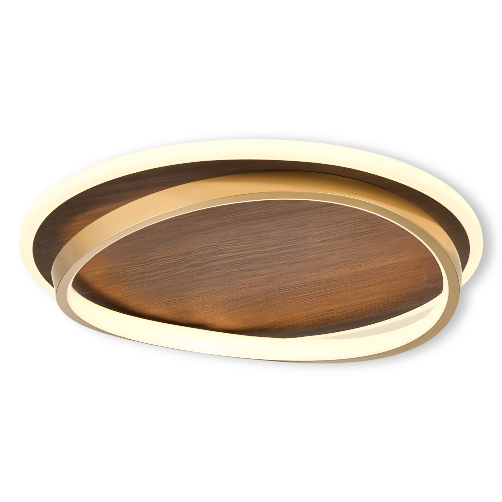 Orb Holz Deckenleuchte - Minimalistische Deckenleuchte - Walnuss Flush Mount Licht