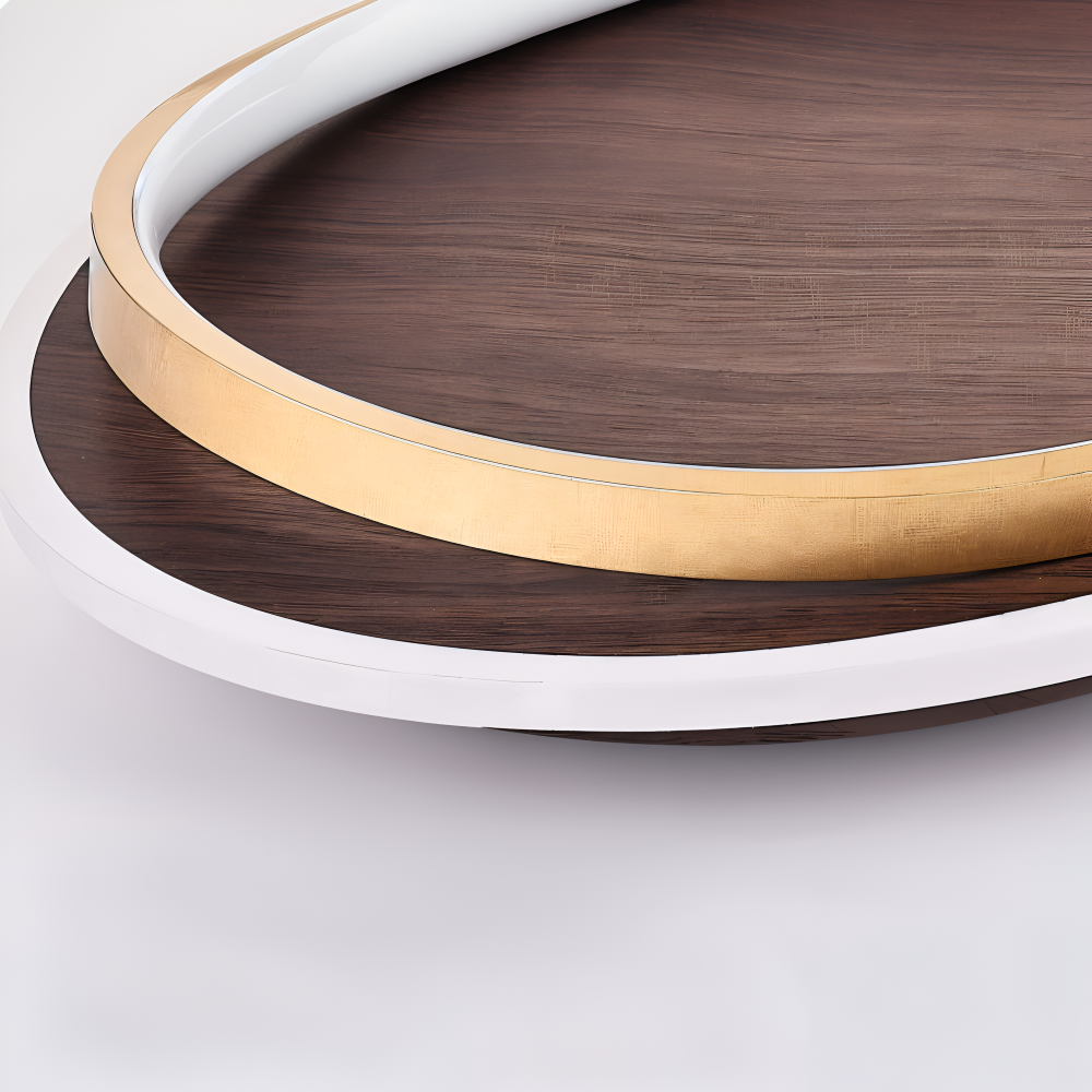 Orb Holz Deckenleuchte - Minimalistische Deckenleuchte - Walnuss Flush Mount Licht