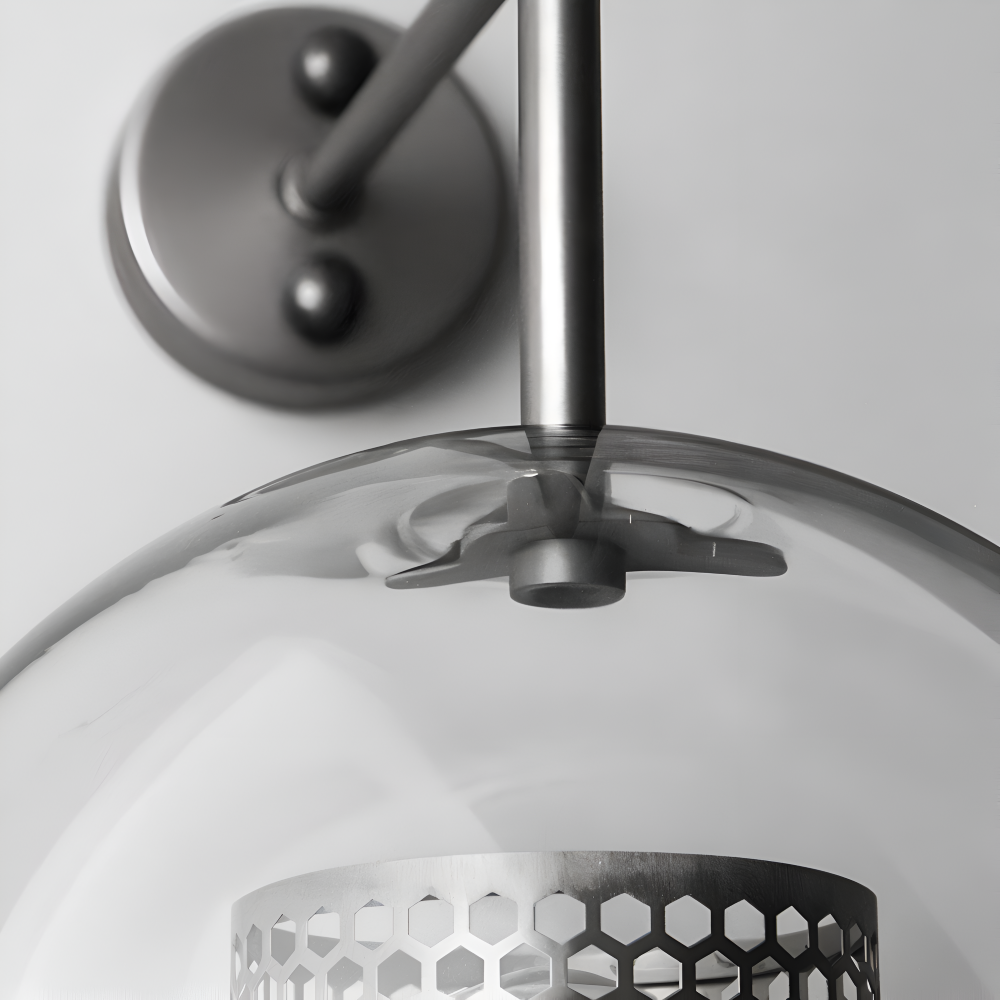 Orbee Wandleuchte - Stilvolle Glas Wandleuchte - Honeycomb Wandleuchte Design - Vintage Wandleuchten LED
